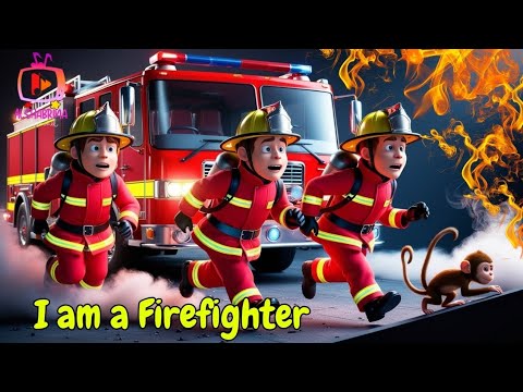 songs for kids | I am a firefighter | 3D cartoon animation of ...