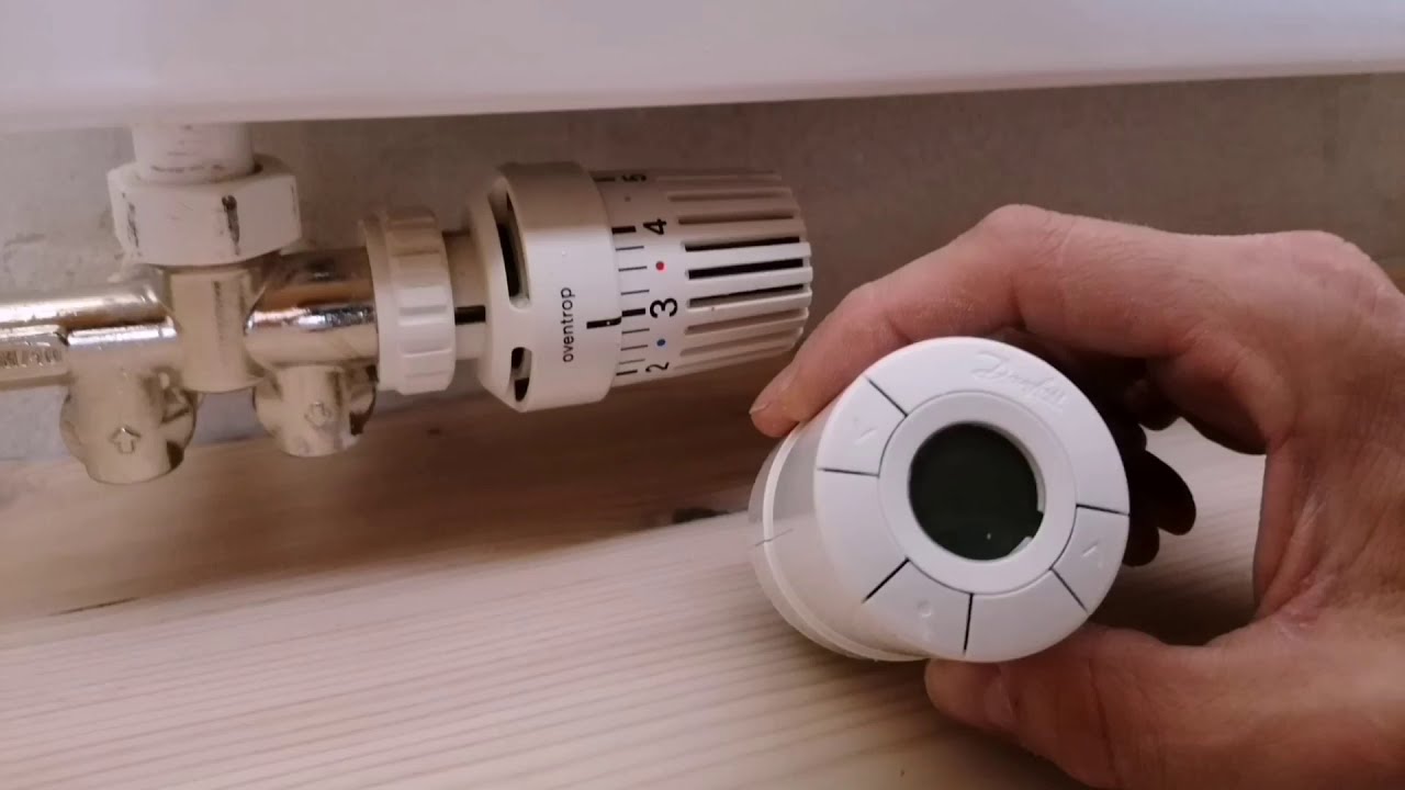 Danfoss Link Heizkörper Thermostat Montage und Inbetriebnahme - YouTube