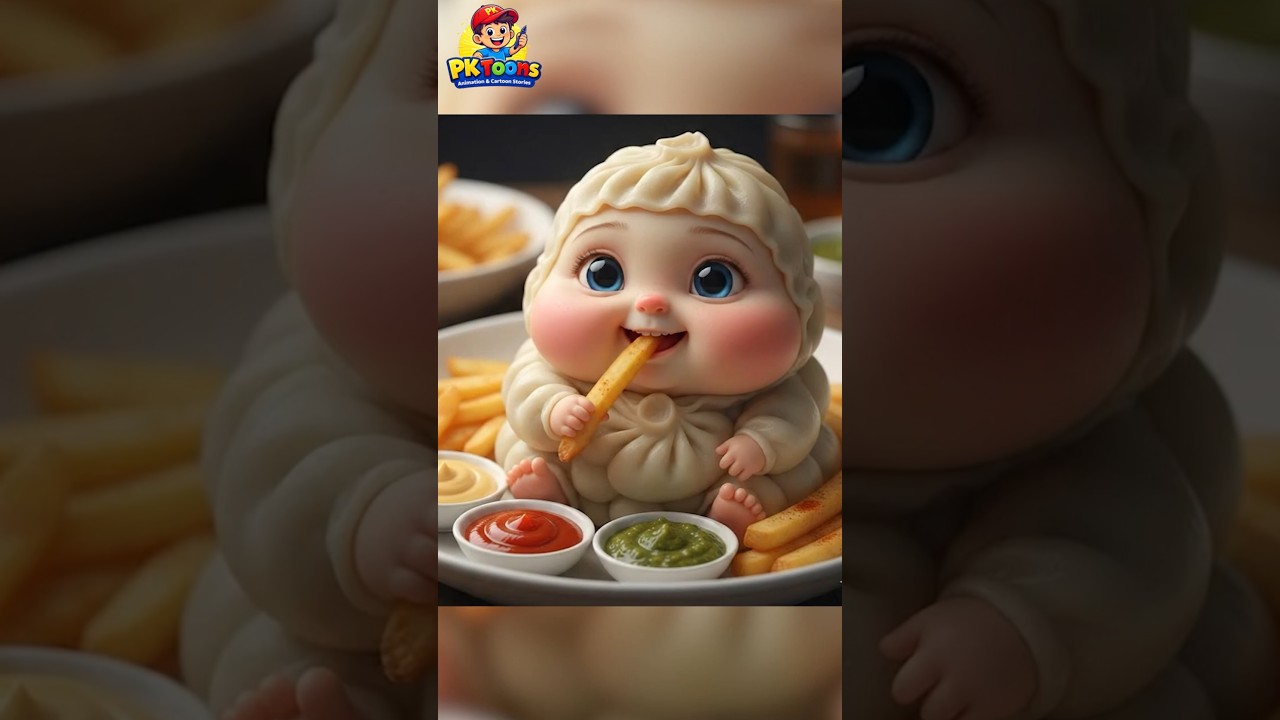“Cute to Eat! The Momo Baby & French Fry Magic ✨” | 