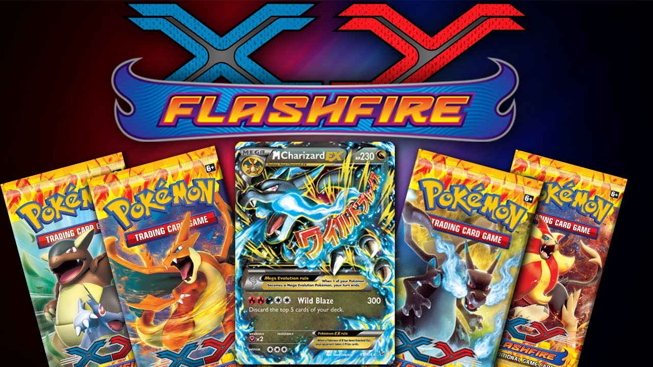 Flashfire Pack AWESOME EX PULLS!!! - Pokemon X & Y FlashFire Booster Packs Opening ...