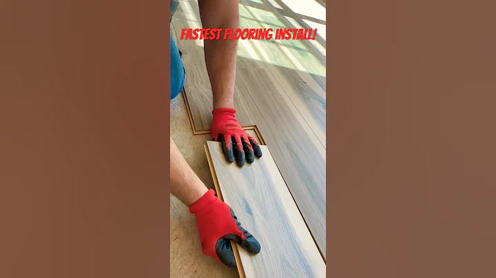 Fastest Laminate Flooring Install You’ll Ever See! #flooring #floor #laminate #diy