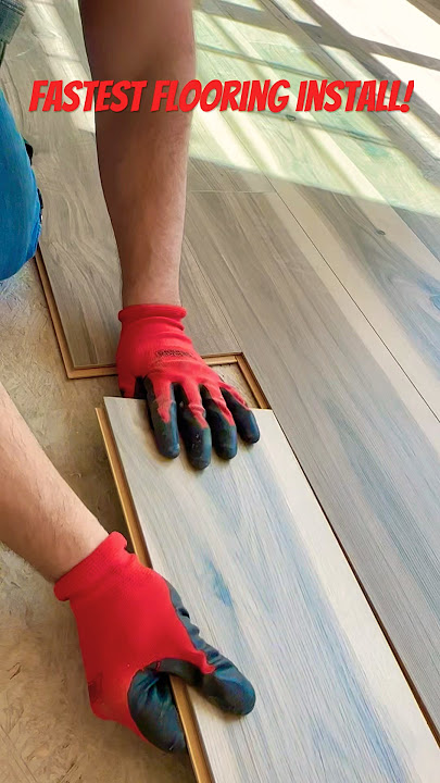 Fastest Laminate Flooring Install You’ll Ever See! #flooring #floor #laminate #diy