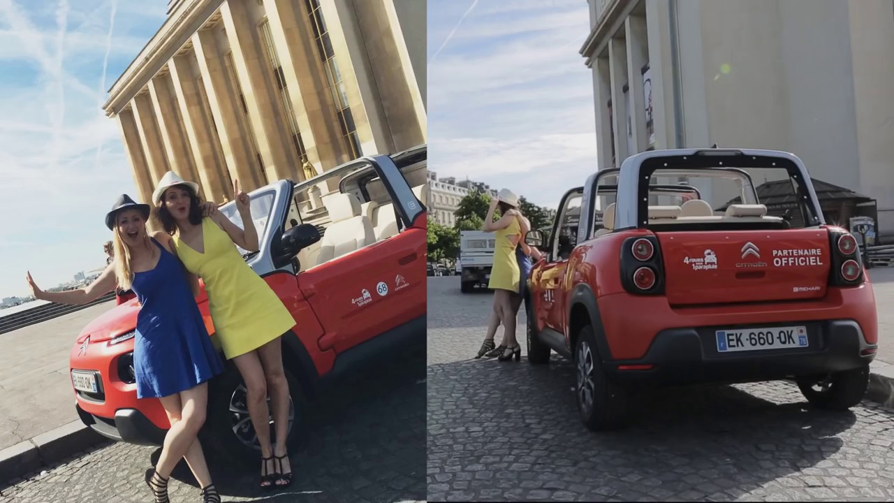 Citroën - Descubre París al volante del E-Méhari y 2 CV - YouTube