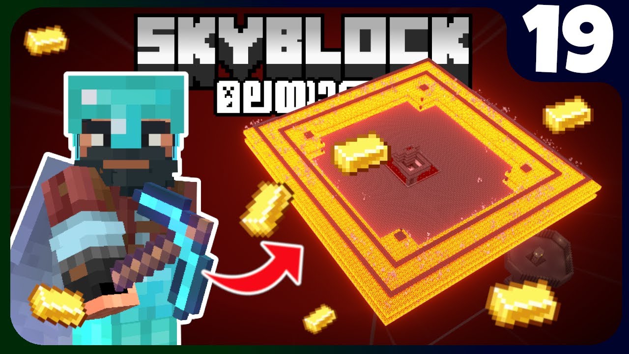SB19: I MADE AN UNLIMITED GOLD FARM IN SKYBLOCK 1.20!