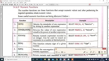 Numeric functions in my SQL by Dr Surya Pratap Singh