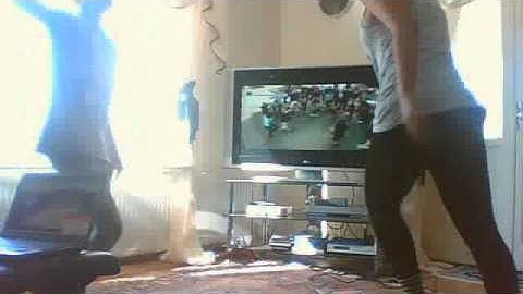 Sandra och Julia shufflar :D