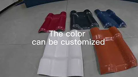 ZXC Spanish Style ASA Synthetic Resin Roof Tile Wholesales