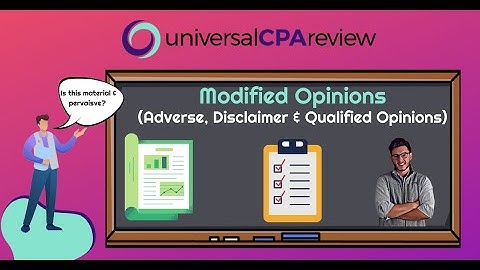 Modified Opinions | CPA AUD Exam