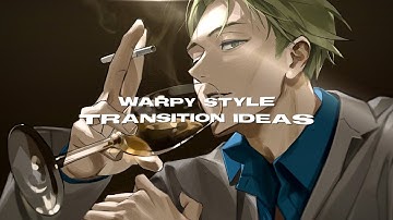 warpy style transition ideas after effects + project file | sshunique