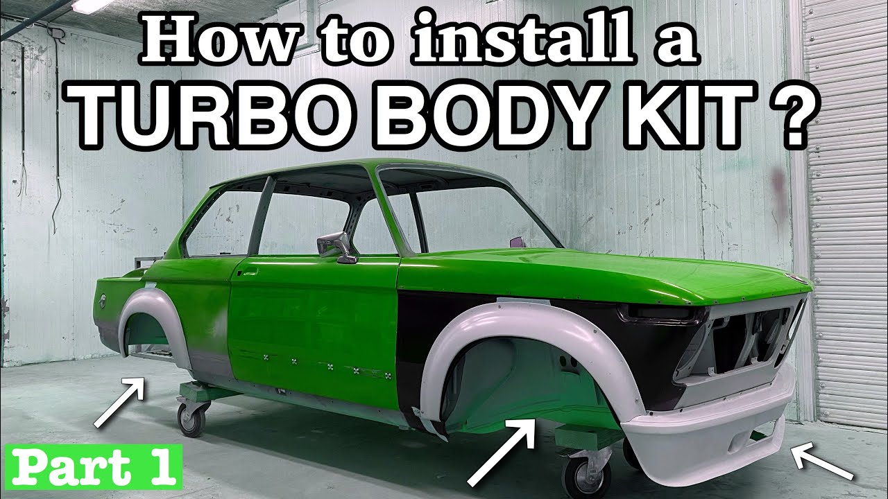 BMW 2002 How to install a turbo body kit ? bmw e10 turbo flares , turbo