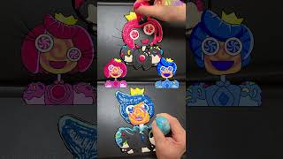 Making Amazing Digital Circus : Princess Candy VS Prince Candy Pancake art challenge, #shorts