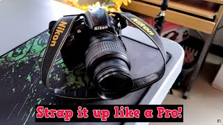 How Attach A Camera Strap or Neck Belt The Right Way - Nikon DSLR Cameras & Others