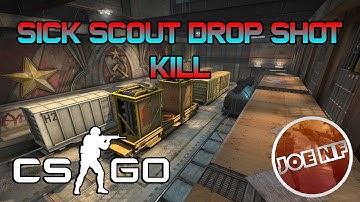 CSGO - SICK SCOUT DROP SHOT KILL ON TRAIN