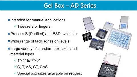 Gel-Pak Product Presentation for MEPTEC Known Good Die Workshop