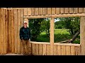 Building A Log Cabin To Raise My Family In | Two Big Windows In The Living Room