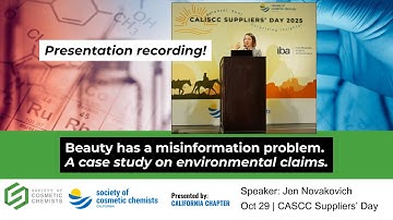 Beauty has a misinformation problem - A case study on environmental claims. Presentation recording.
