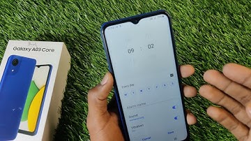How To Set Alarm Setting in Samsung Galaxy A03 Core , Samsung Galaxy A03 Core Alarm Kaise Set Kare