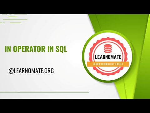 In Operator in SQL | Learnomate Technologies