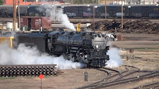 Union Pacific Big Boy Steam Train Departs Cheyenne, Wyoming Bound For Omaha, Ne 6723