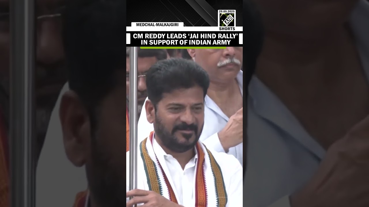 Telangana CM Revanth Reddy leads ‘Jai Hind Rally’ in solidarity with Indian Armed Forces