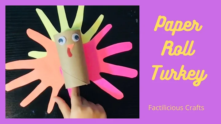How to make a paper roll turkey, Easy way for kids - KIDS CRAFTS