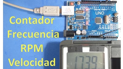 ✅ Medidor de frecuencia, RPM y Velocidad con Arduino