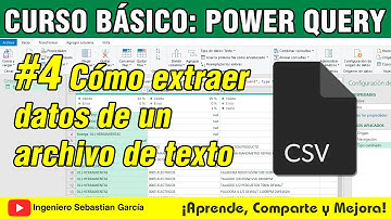 Cómo extraer datos de un archivo de texto con Power Query