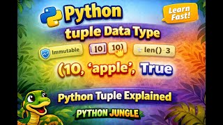Python Tuple Data Type Explained in Telugu | Properties, Examples & Immutability | Python Jungle