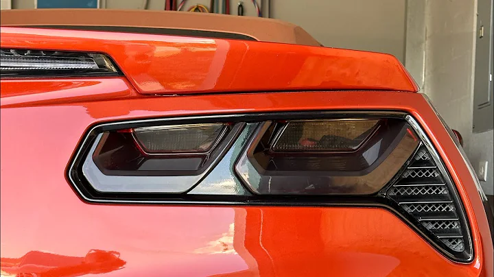 Smoked Tail Lights Corvette C7 install