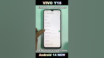 How To Enable Developer Option In Vivo Y18 🔥 Vivo Y18 OEM Unlocking Enable Developer Show 🔥 #2024