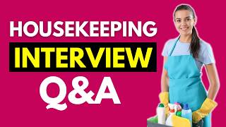 Most Common Housekeeping Interview Questions and Answers for 2026 | Top 25 Housekeeping Intervie Q&A