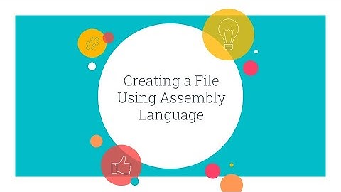 "CREATE A FILE" Assembly Language Program