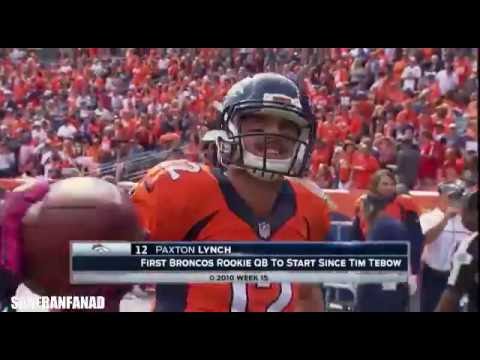 Paxton Lynch vs Falcons (NFL Week 5 - 2016) - First Start! | NFL Highlights