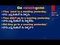 SPOKEN ENGLISH-32 How to form sentences in 4 types.making questions in past tense and statements