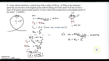 Circular Motion - Hot Wheels Loop