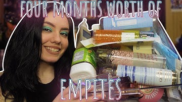✨ FOUR MONTHS WORTH ✨ of home care & hygiene EMPTIES! | sept, oct, nov, & dec 2022 empites! 🗑