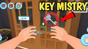 KEY MISTRY CAT CAFE KEY - My pets: Stray Cat Simulator Gameplay - Gaming Walkthrough part 11