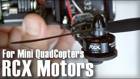 RCX Micro Outrunner Brushless Motor for Multirotors - First thoughts