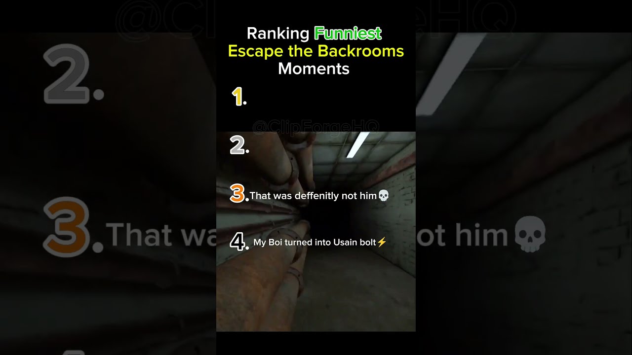 Ranking Funniest Escape The Backrooms Moments Funnygameclips Shorts Horror