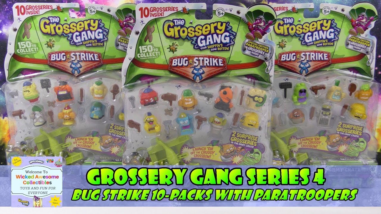Bug Strike Grossery Gang 10 Pack & Crossbow Series 4 