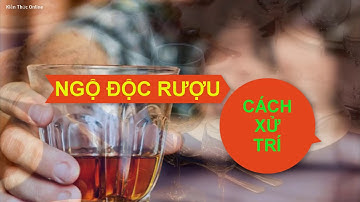 CÁCH XỬ TRÍ KHI BỊ NGỘ ĐỘC RƯỢU KIẾN THỨC ONLINE