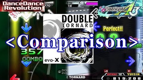 【DDR 2010 vs A3】 DOUBLE TORNARD 譜面比較 [EXP/DIF]