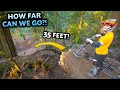 We Built a Huge Step Down in my BACKYARD with an ENDLESS landing!