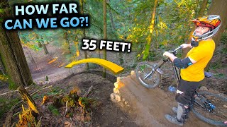 We Built a Huge Step Down in my BACKYARD with an ENDLESS landing!