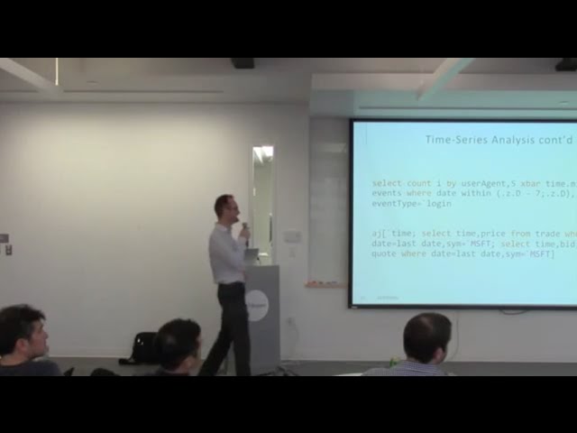 Fintan Quill: Intro to kdb+ and demo