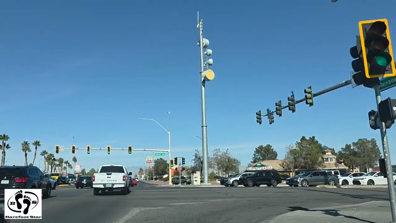 Vegas Sunny Drive Tour Las Vegas Scenic West Streets Las Vegas, Nevada!