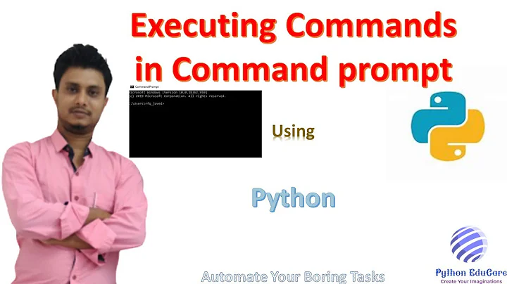 Executing Commands in CMD using Python || Multiple commands in one line in command prompt