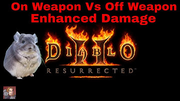 Diablo II Resurrected - On Vs Off Weapon Enhanced Damage (ZPDPS Weapons)