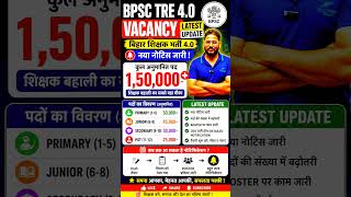 BPSC TRE 4.0 Vacancy 2025 Latest Update🚨| 1.5 Lakh+ (Expected)Teacher Vacancy? Notification Soon!🤔