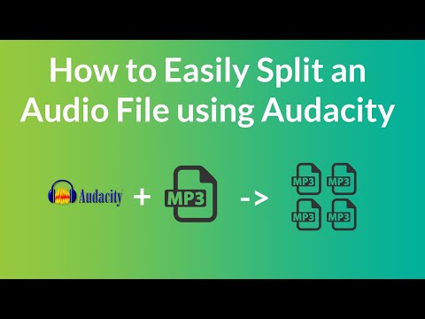 How to Easily Split a long Audio file into Shorter audio files Using Audacity